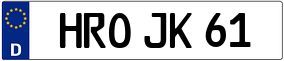 Trailer License Plate